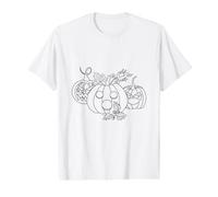 Coloring Halloween Pumpkin and Painting Them Yourself Value Graphic T-Shirt