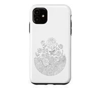 Coloring mandala roses and painting them yourself Case for iPhone 11