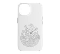 Coloring mandala roses and painting them yourself Case for iPhone 14