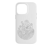 Coloring mandala roses and painting them yourself Case for iPhone 14 Pro Max