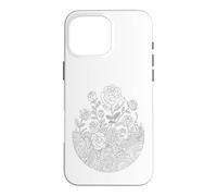 Coloring mandala roses and painting them yourself Case for iPhone 16 Pro Max