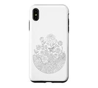 Coloring mandala roses and painting them yourself Case for iPhone XS Max