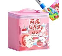 Coloring Markers - Fine Head Design Coloring Drawing Markers Set,Quick-Drying Craft Art Supplies for Wood Stone Glass Rock Ceramic