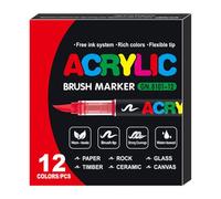 Coloring Markers - Multifunctional Art Pens, Waterproof Drawing Markers | Create a Permanent Tip Brush and Vibrant Fine Markers & for