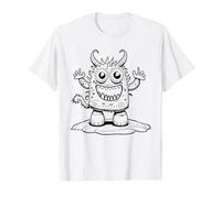 Coloring Monsters and Painting Them Yourself Value Graphic T-Shirt, Men, White, S