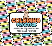 Coloring Practice Workbook with 700 Color Charts, 120 Blending Templates, 10 Pattern Coloring Pages, Gradient & Color Mixing Sheets, Compact Color ... Technique Practice Book for Markers & Pencils