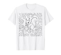 Coloring the Squirrel Yourself Value Graphic T-Shirt