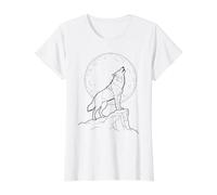 Coloring the Wolf Moon Yourself Value Graphic T-Shirt, Women, White, S