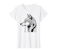 Coloring the Wolf Yourself Value Graphic T-Shirt, Women, White, XS