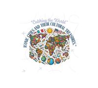 Coloring the world: Icónico cities and their cultural treasures