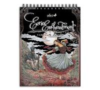 ColorIt Eerie Enchantment: Fairytale Origins Spiral Bound Adult Coloring Book, 50 Drawings of Bewitched Fantasy, Fable & Princess Stories, Thick Paper, Perforated Edges, Hardback Covers, & Ink Blotter