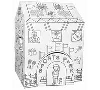 ColorJo “My Favorite Sports Park” Color Your Own Playhouse - Embrace The Fun of Energetic Sports Game and Group Team Play, Best Kids Art & Craft for Holiday Season, Perfect Coloring Toy 3+