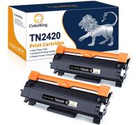 ColorKing 2-Pack TN2420 Toner Cartridge Compatible for Brother HL-L2350DW Toner TN-2420 TN2410 TN-2410 MFC-L2710DW MFC-L2710DN HL L2350DW DCP-L2530DW MFC-L2750DW MFC-L2730DW DCP-L2550DN HL-L2375DW