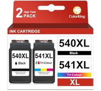ColorKing 540 541 Ink Cartridges Replacement for Canon 540 and 541 XL