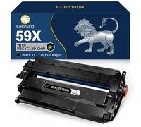 ColorKing 59X with Chip Compatible for HP 59X CF259X CF259A 59A Toner for HP Laserjet Pro M404dn M404dw MFP M428dw M428fdw M428fdn M404n M304a 10,000 Pages High Yield, Single Pack