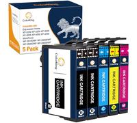 ColorKing 604XL Ink Cartridges Multipack for Epson XP-2200, XP-2205, XP-3200, WF-2910, WF-2930 (2Black, 1Cyan, 1Yellow, 1Magenta)