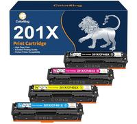 ColorKing Compatible for HP 201X 201A Toner Cartridges Replacement for HP LaserJet Pro M252dw Toner MFP M277n Toner M277dw M274n MFP M252n M277c6 CF400X CF400A CF401X (Black Cyan Yellow Magenta)