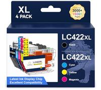 ColorKing LC422XL Ink Cartridges Replacement for Brother LC422 LC-422XLVAL | Compatible with MFC-J5340DW MFC-J5740DW MFC-J6940 MFC-J6540DW（4 pack）