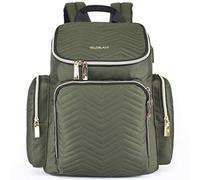 Colorland Georgia Baby Diaper Backpack Lightweight Large Opening Bag with Changing Mat and Insulated Pockets, Green