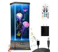 COLORLIFE Gifts for Kids Boy Girl Men Women Birthday Christmas Thanksgiving All Holiday Jellyfish Lava Lamp with Music Bluetooth Speaker Table Sensory Night Mood Light