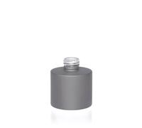 Colorlites - 100ml Matt Grey Glass Round Diffuser Bottle - Container for Diffuser Making - Home Fragrance Supplies Default Title