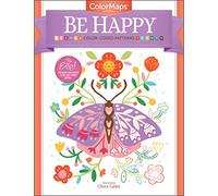 ColorMaps: Be Happy: Color-Coded Patterns Adult Coloring Book (ColorMaps): 4