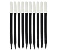 ColorMark Felt Tip Colouring Pens, BLACK, Pack of 10, Fine Point, Write Draw Mark Sketch Pens, Prefect for School Office Home Use, iZOFAX Black Ball Pen