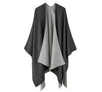 colornival Poncho for Women Oversized Winter Scarf Knitted Capes Women's Shawls Wraps Thick Long Cardigans Sweater Coat Warm Wearable Blanket Gifts for Ladies Christmas