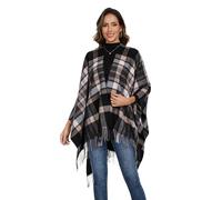 colornival Poncho for Women Shawls Wraps Oversized Winter Scarf Women's Knitted Cape Warm Wearable Blanket Long Cardigans Sweater Coats Christmas Birthday Gifts for Ladies