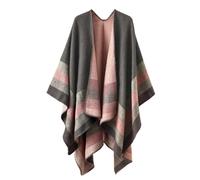 colornival Poncho for Women Shawls Wraps Oversized Winter Scarf Women's Knitted Cape Warm Wearable Blanket Long Cardigans Sweater Coats Christmas Birthday Gifts for Ladies
