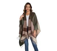 colornival Poncho for Women Shawls Wraps Oversized Winter Scarf Women's Knitted Cape Warm Wearable Blanket Long Cardigans Sweater Coats Christmas Birthday Gifts for Ladies