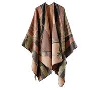 colornival Poncho for Women Shawls Wraps Oversized Winter Scarf Women's Knitted Cape Warm Wearable Blanket Long Cardigans Sweater Coats Christmas Birthday Gifts for Ladies (pink)