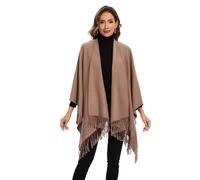 colornival Poncho for Women Shawls Wraps Oversized Winter Scarf Women's Knitted Cape Warm Wearable Blanket Long Cardigans Sweater Coats Christmas Birthday Gifts for Ladies