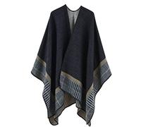 colornival Poncho for Women Shawls Wraps Oversized Winter Scarf Women's Knitted Cape Warm Wearable Blanket Long Cardigans Sweater Coats Christmas Birthday Gifts for Ladies