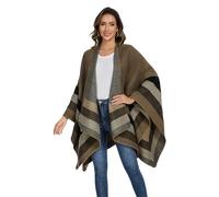 colornival Poncho for Women Shawls Wraps Oversized Winter Scarf Women's Knitted Cape Warm Wearable Blanket Long Cardigans Sweater Coats Christmas Birthday Gifts for Ladies