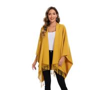 colornival Poncho for Women Shawls Wraps Oversized Winter Scarf Women's Knitted Cape Warm Wearable Blanket Long Cardigans Sweater Coats Christmas Birthday Gifts for Ladies