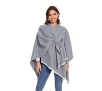 colornival Shawl Wraps for Women, Elegant Knitted Cape Open Front Poncho Scarf Blanket Cardigan Coat for Spring, Autumn, and Winter
