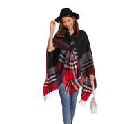 colornival Women's Elegant Shawl Cape Front Open Soft Poncho, Suitable for Spring, Autumn, and Winter