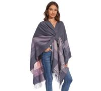 colornival Women's Elegant Shawl Cape Front Open Soft Poncho, Suitable for Spring, Autumn, and Winter