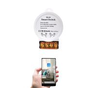COLOROCK 30A High Power WiFi Smart Switch, DIY Wireless Remote Control Module with Smart Life App，Voice Control, Compatible with Amazon Echo and Google Home,Timer Function