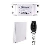 COLOROCK Wireless Remote Lights Switch Kit, 90-264V No Wiring Quick Create or Relocate On/Off Remote Control Switch for House Lighting