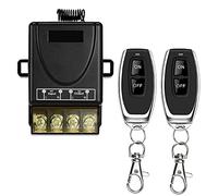 COLOROCK Wireless Remote Switch,AC110V-240V RF Switch for Household Appliances, Pump,Lights Ceiling and Electrical Equipment with 328ft Long Range (110V-240V/328ft, BLACK)