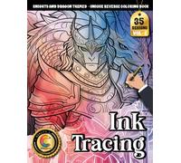 COLOROO Ink Tracing Book: Knights and Dragons for Calm and Concentration: Stress Relief Coloring Book for Busy Minds | Enjoy Screen-Free Relaxation ... (Knights and Dragon Tracing Series)