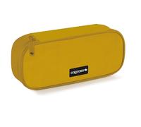 colorosa Oval Pencil Case with Single Compartment | with Pen Loops, Ruler Holder and Storage Bag, yellow, Casual