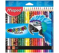 Colorpeps Animals Colored Pencils 24 Colors Maped Top Quality