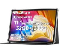 COLORROOM 2025 Android 15 Tablet 11inch, Face Unlock, 18W Fast Charging, 12GB+128GB+1TB Expand, Octa-core CPU, 8000mAh Large Battery, WiFi6, Touchscreen Display, Widevine L1 Tableta, Black