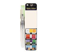 Colors 18/25/33/42 Solid Watercolor Paint Set Foldable Travel Water Color Pigment for Artist Drawing Supplies Potable Watercolor Paint Set 18/25/33/42 Color Foldable Smart Kit for Drawing