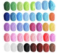 Colors Felting Wool Assorted Wool Roving for Needle Felting DIY Craft Supplies with Reusable Pouches for Easy Organization and Storage