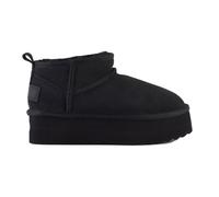 Colors of California Platform Sheepskin Suede Boot Color Bla, Size 36 EU BLA 36, Bla, 37 EU