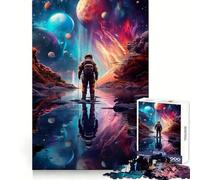 Colors of Space Planet Adults Puzzles 1000 Piece Jigsaws Brain Calisthen, DIY Fun, Pattern Assemble, Art Display (50x75cm)